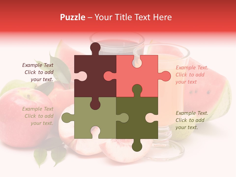 Refreshment Red Cooking PowerPoint Template