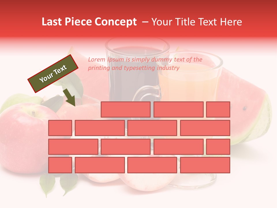 Refreshment Red Cooking PowerPoint Template