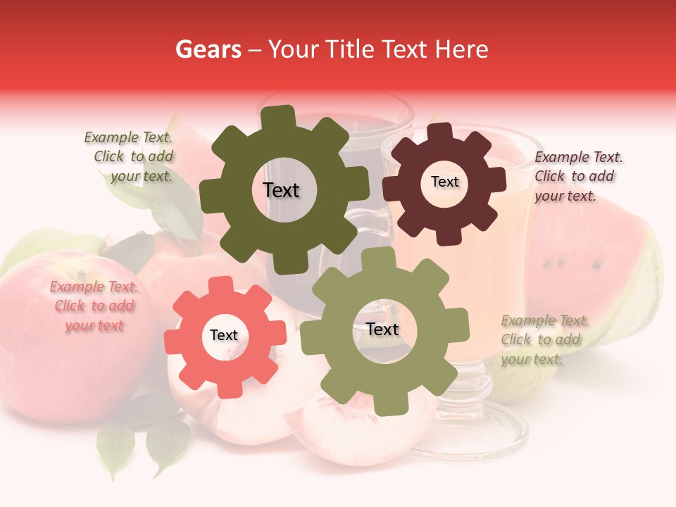 Refreshment Red Cooking PowerPoint Template