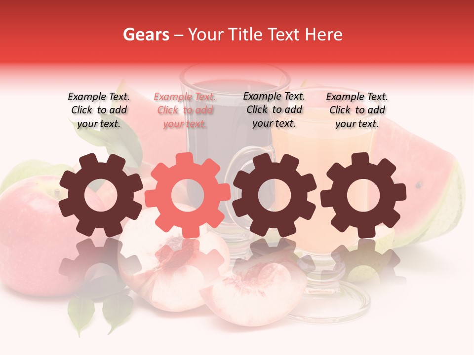 Refreshment Red Cooking PowerPoint Template