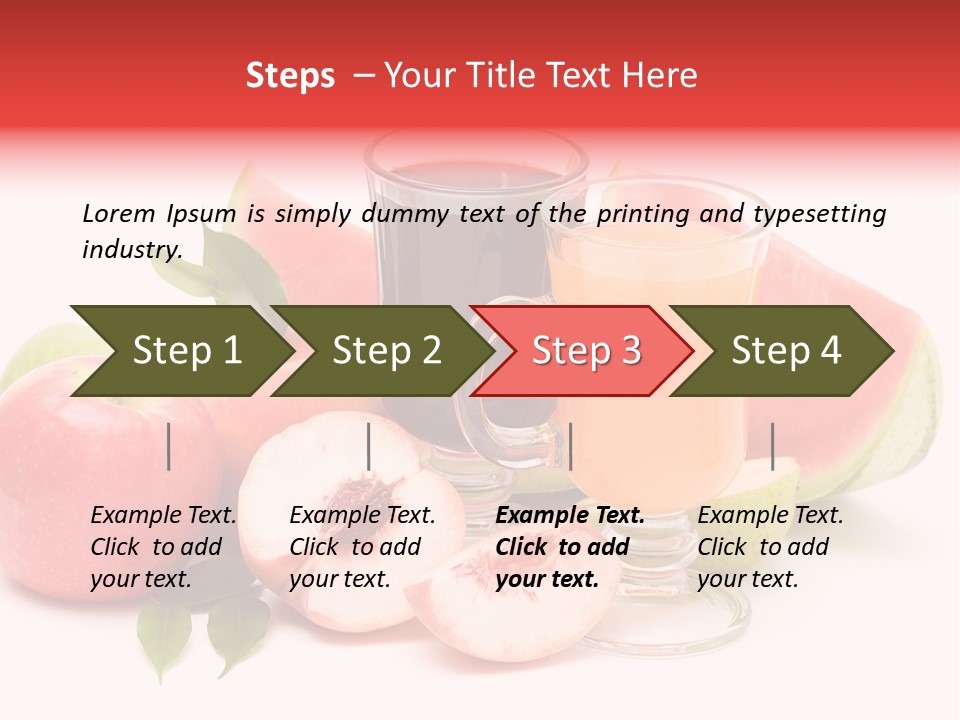 Refreshment Red Cooking PowerPoint Template