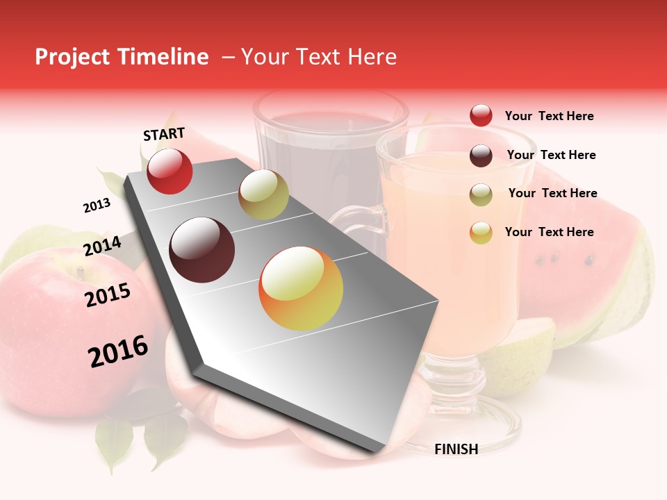 Refreshment Red Cooking PowerPoint Template