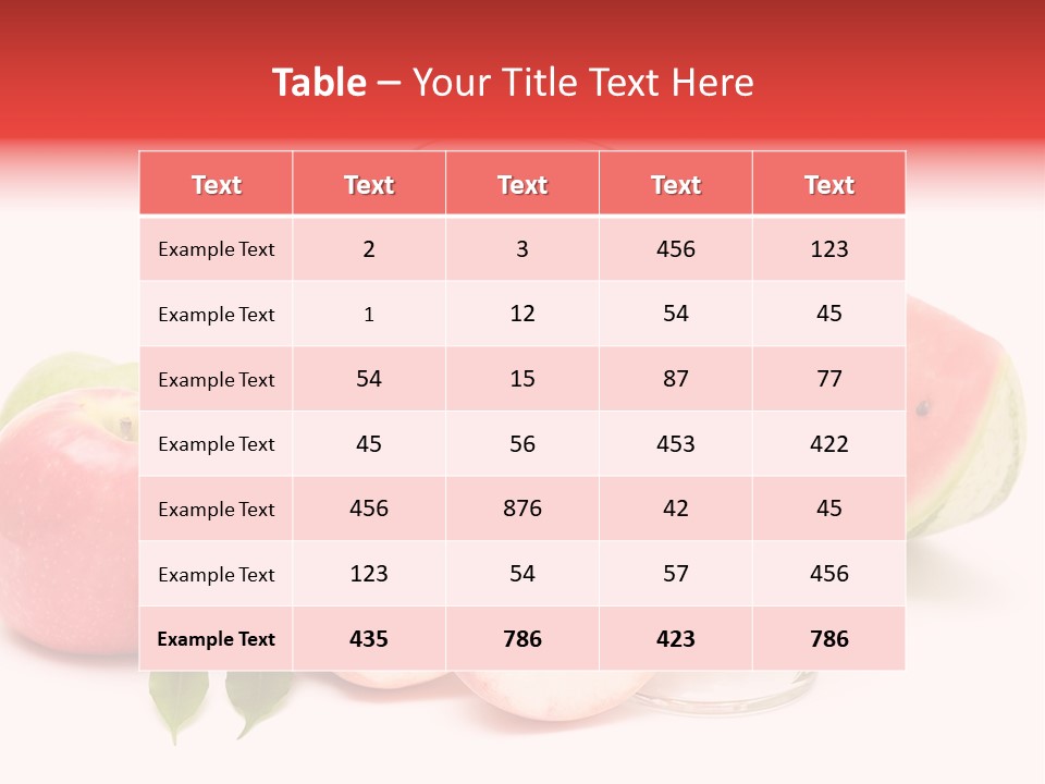 Refreshment Red Cooking PowerPoint Template
