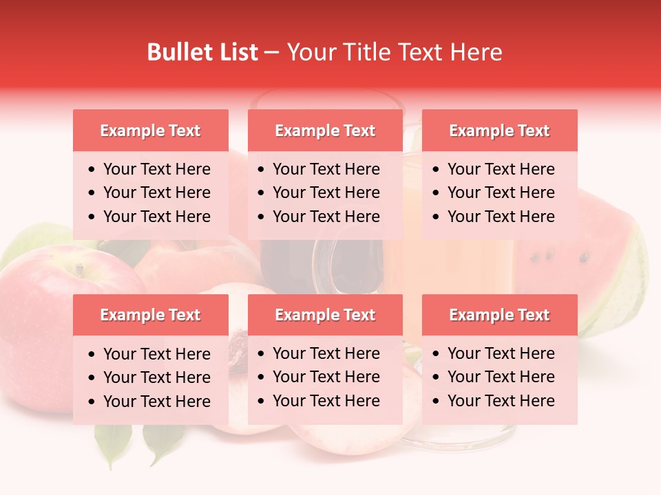 Refreshment Red Cooking PowerPoint Template