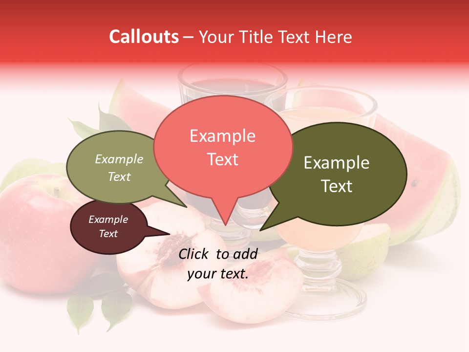 Refreshment Red Cooking PowerPoint Template