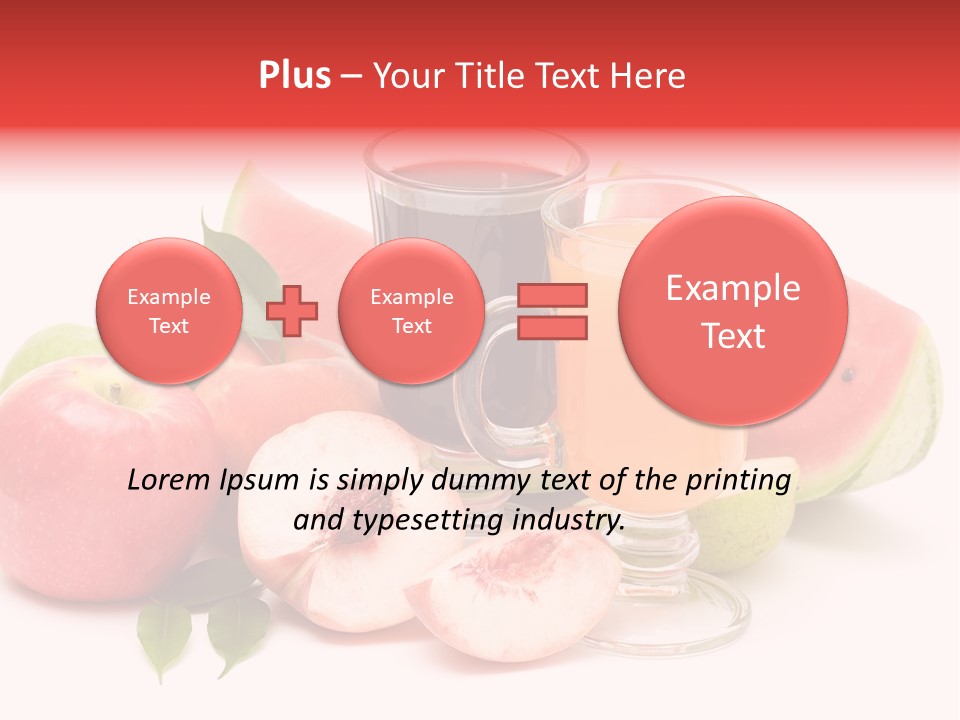 Refreshment Red Cooking PowerPoint Template