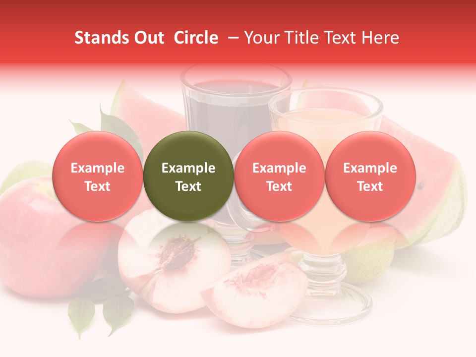 Refreshment Red Cooking PowerPoint Template