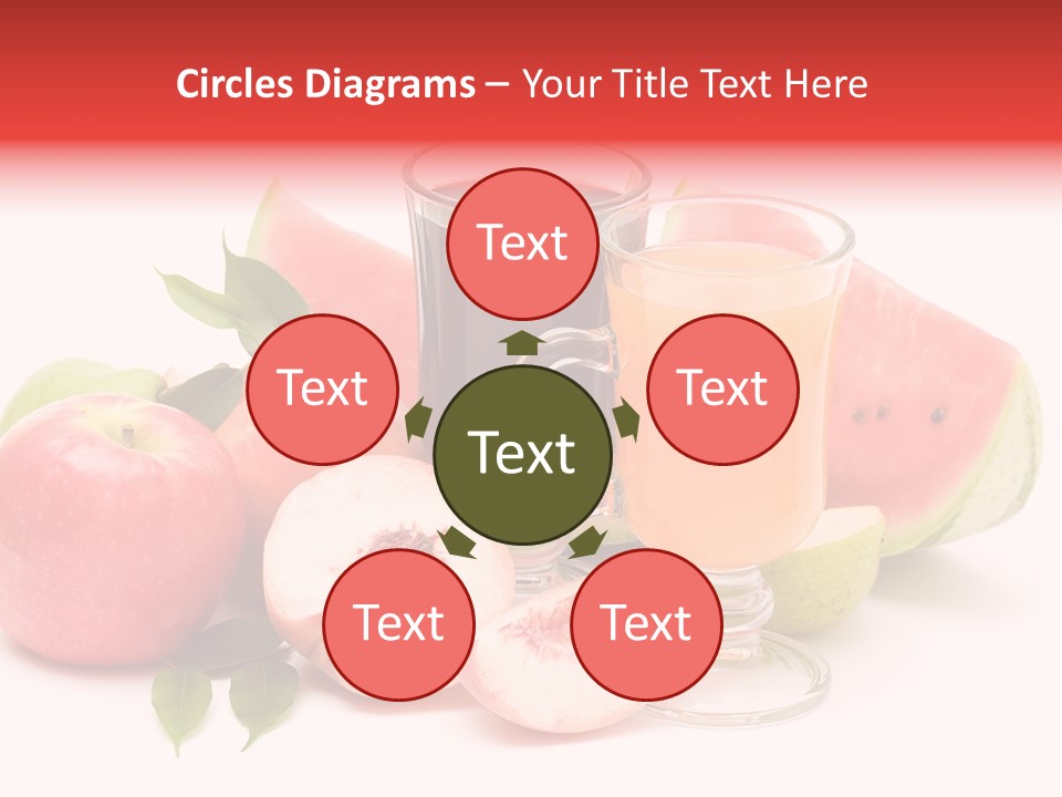 Refreshment Red Cooking PowerPoint Template