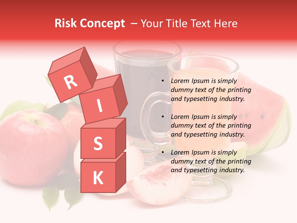 Refreshment Red Cooking PowerPoint Template