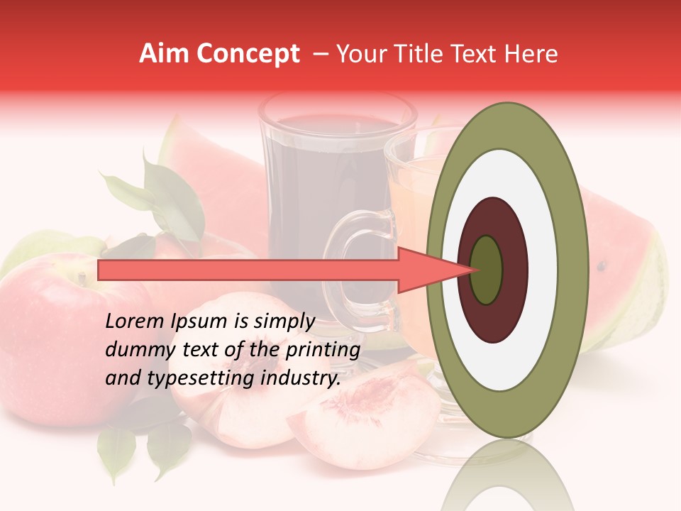 Refreshment Red Cooking PowerPoint Template