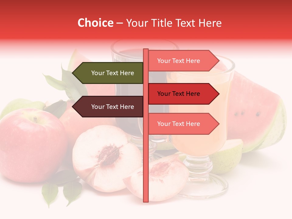 Refreshment Red Cooking PowerPoint Template