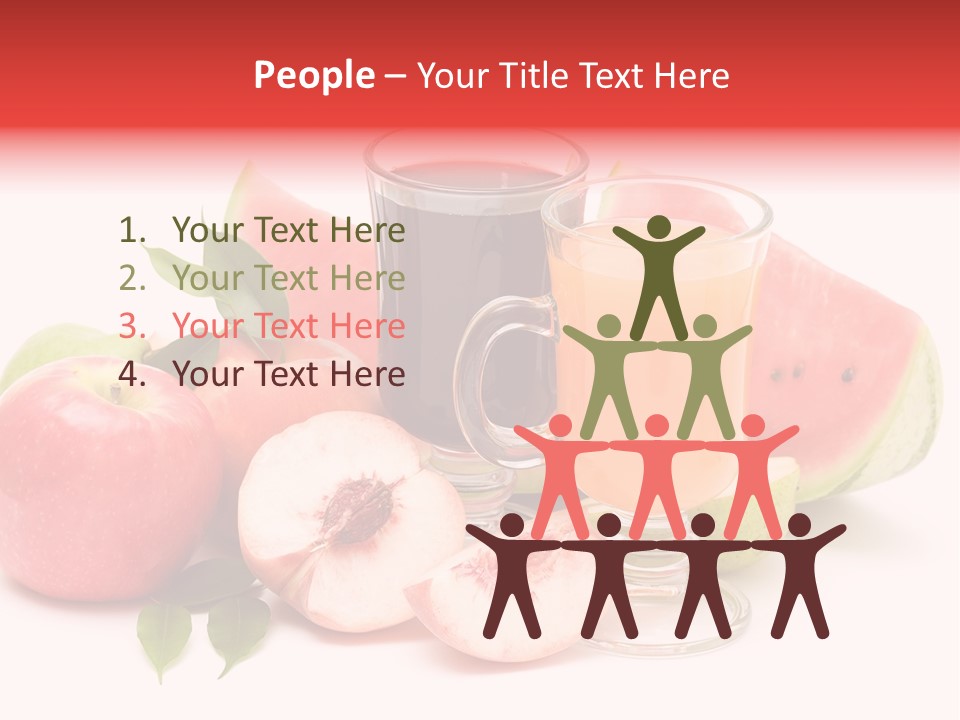 Refreshment Red Cooking PowerPoint Template