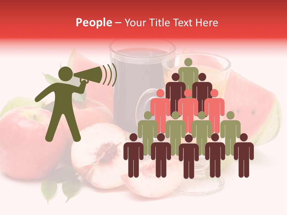 Refreshment Red Cooking PowerPoint Template