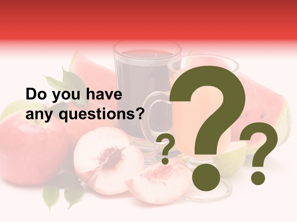 Refreshment Red Cooking PowerPoint Template