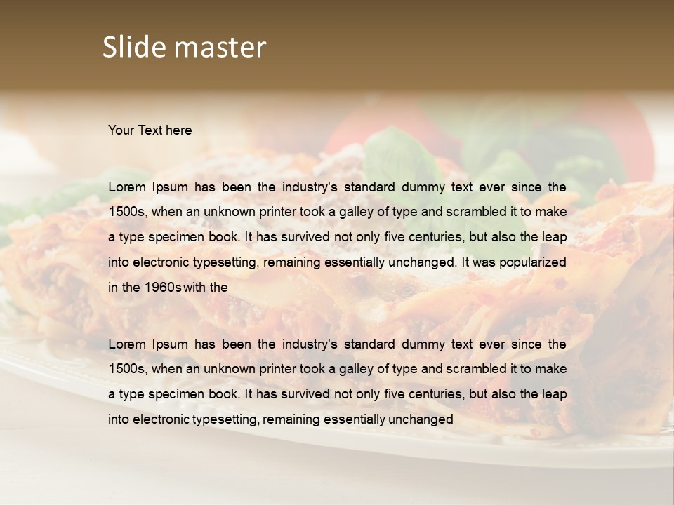 Tasty Homemade Meat PowerPoint Template