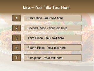 Tasty Homemade Meat PowerPoint Template