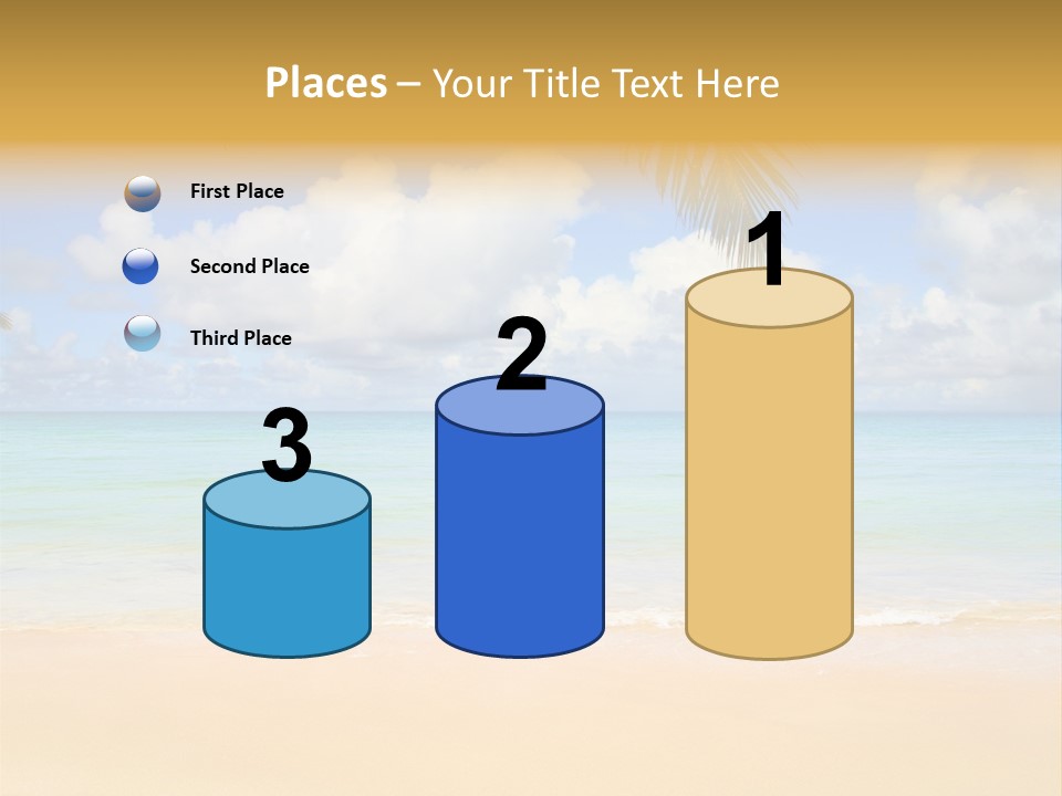 Coconut Natural Island PowerPoint Template