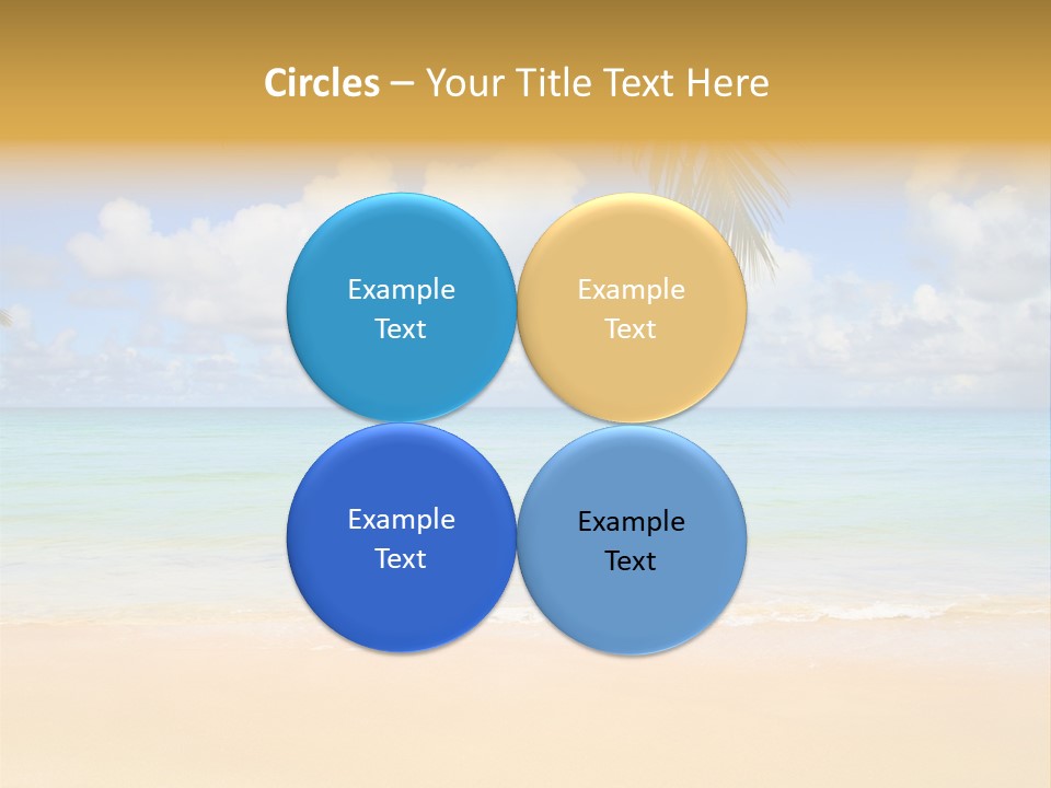 Coconut Natural Island PowerPoint Template