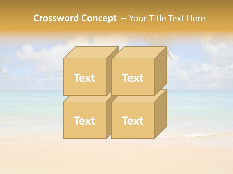 Coconut Natural Island PowerPoint Template