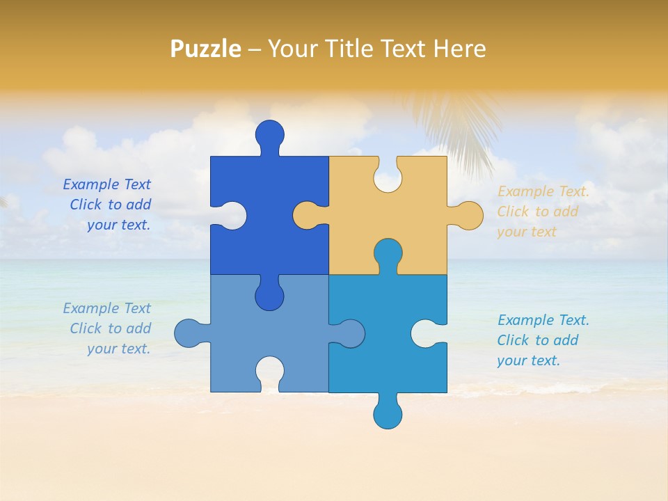 Coconut Natural Island PowerPoint Template