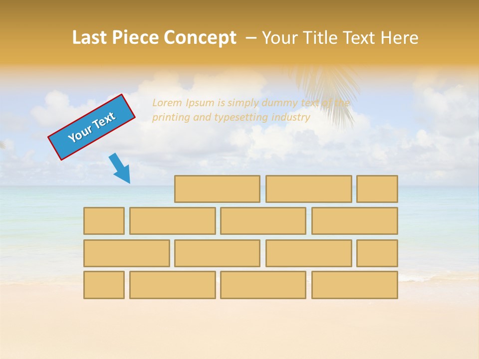 Coconut Natural Island PowerPoint Template