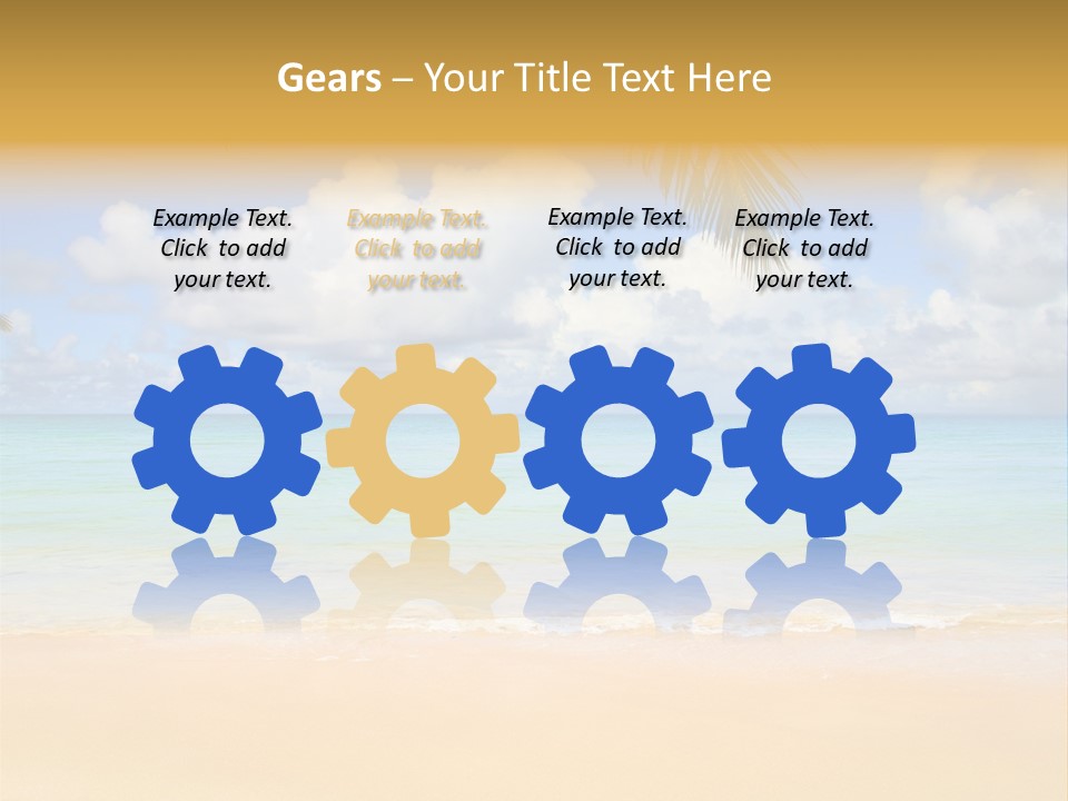 Coconut Natural Island PowerPoint Template