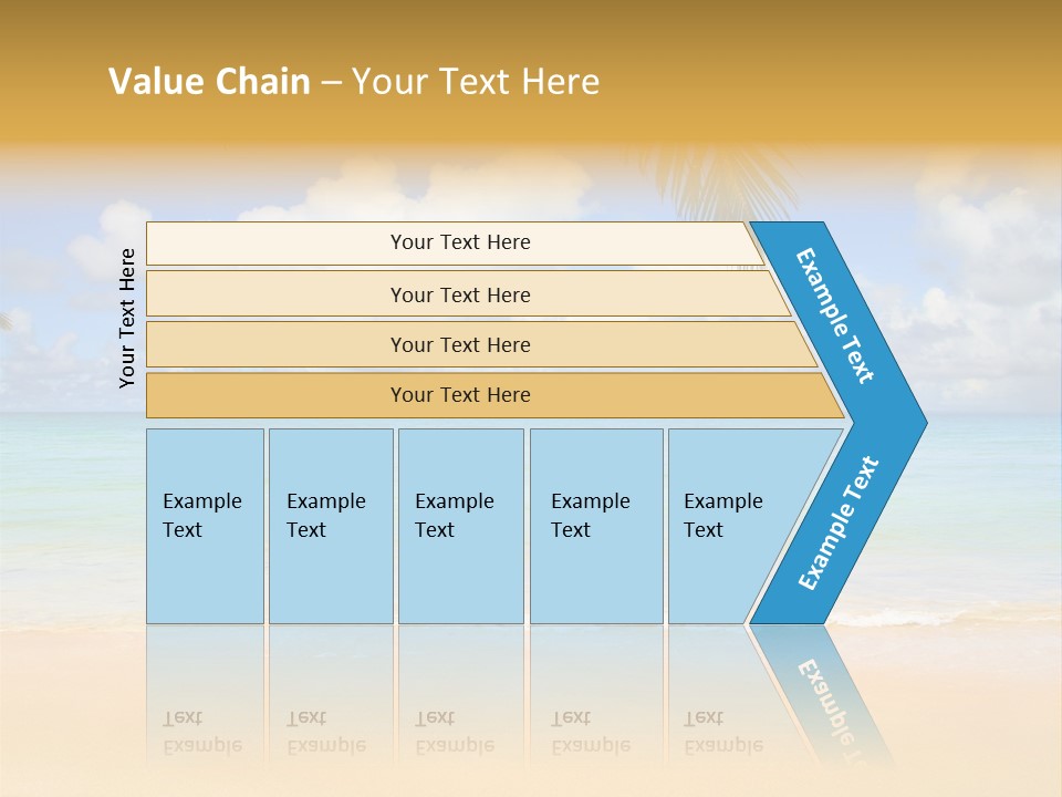 Coconut Natural Island PowerPoint Template