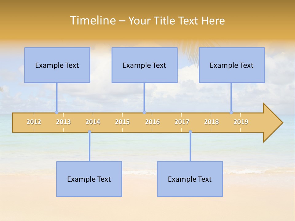 Coconut Natural Island PowerPoint Template