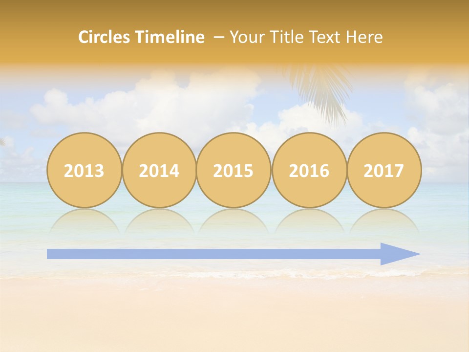 Coconut Natural Island PowerPoint Template