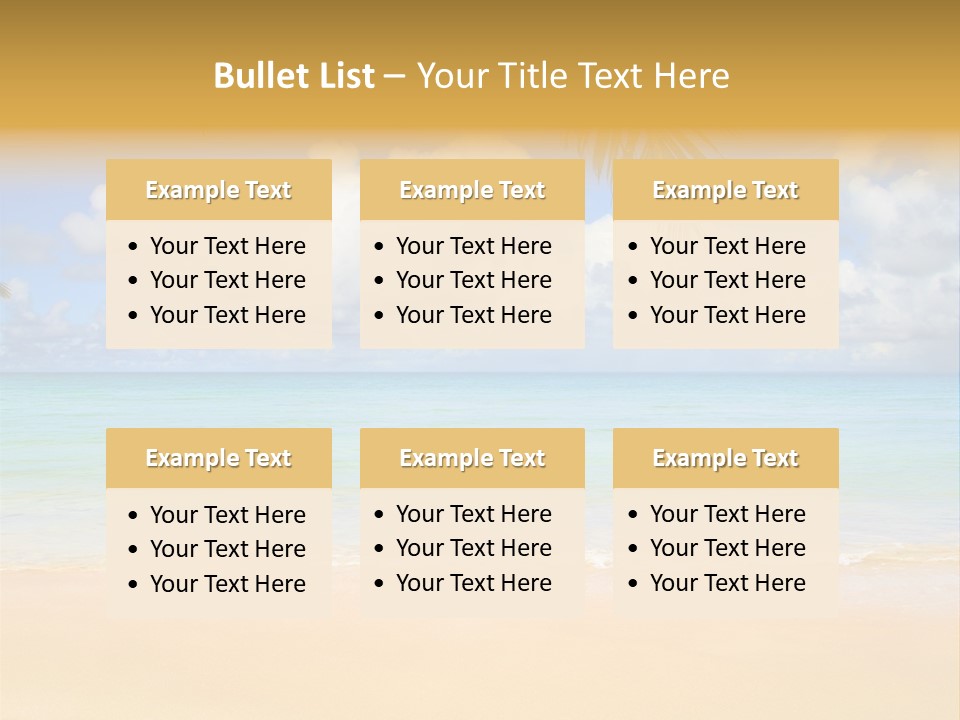 Coconut Natural Island PowerPoint Template