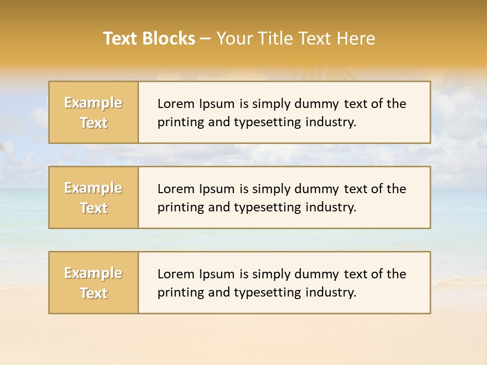Coconut Natural Island PowerPoint Template