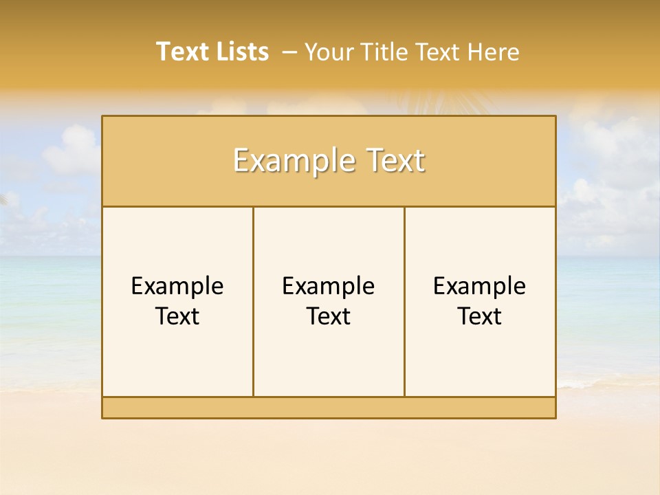 Coconut Natural Island PowerPoint Template