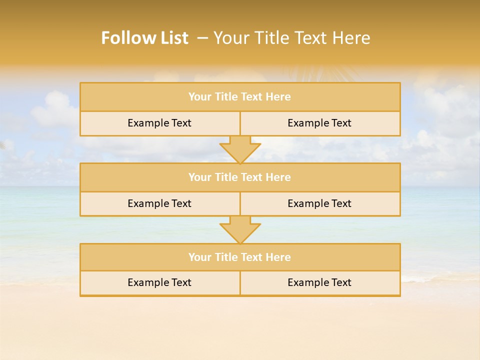 Coconut Natural Island PowerPoint Template