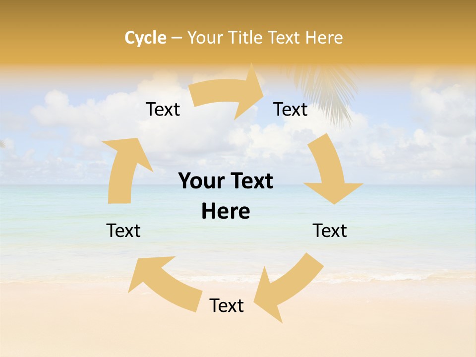 Coconut Natural Island PowerPoint Template