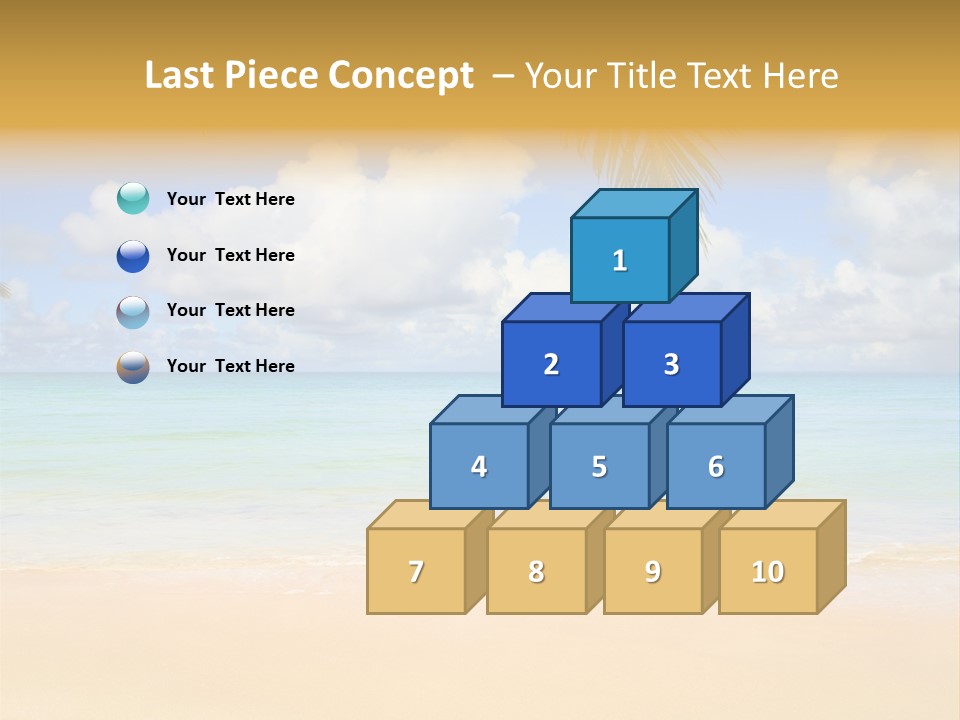 Coconut Natural Island PowerPoint Template