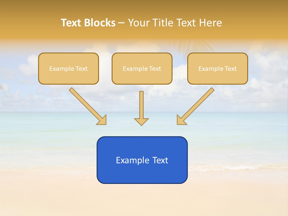 Coconut Natural Island PowerPoint Template