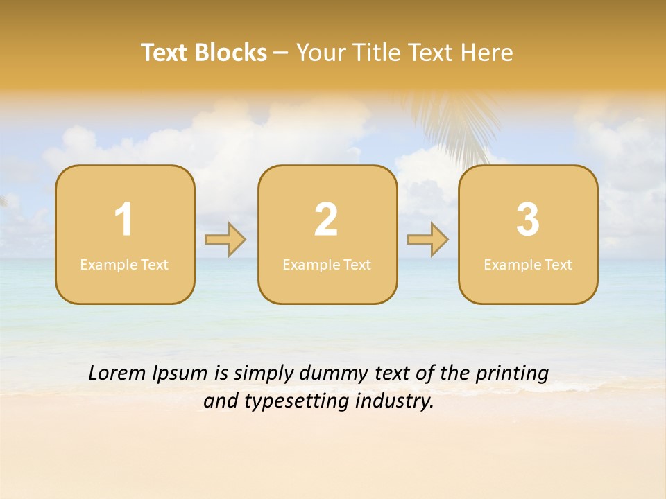 Coconut Natural Island PowerPoint Template