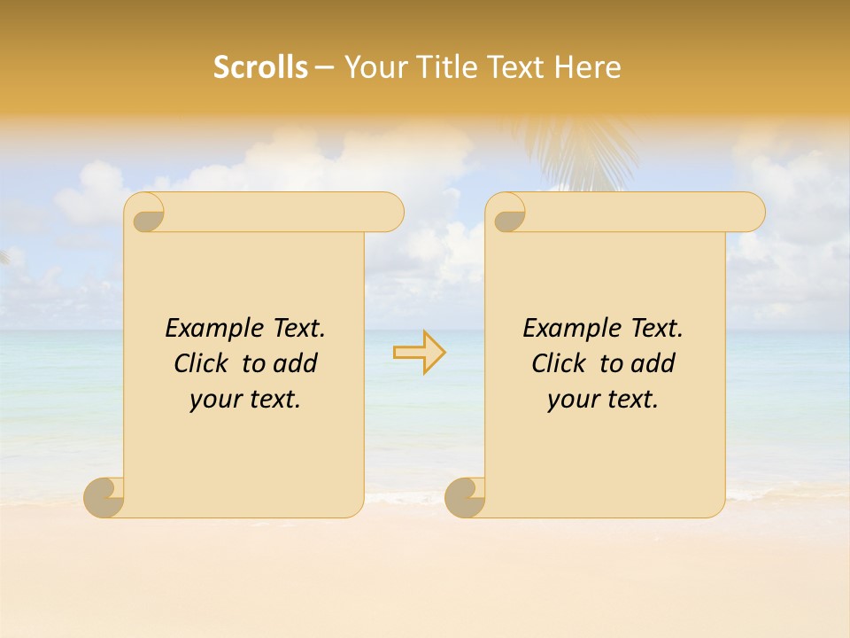 Coconut Natural Island PowerPoint Template