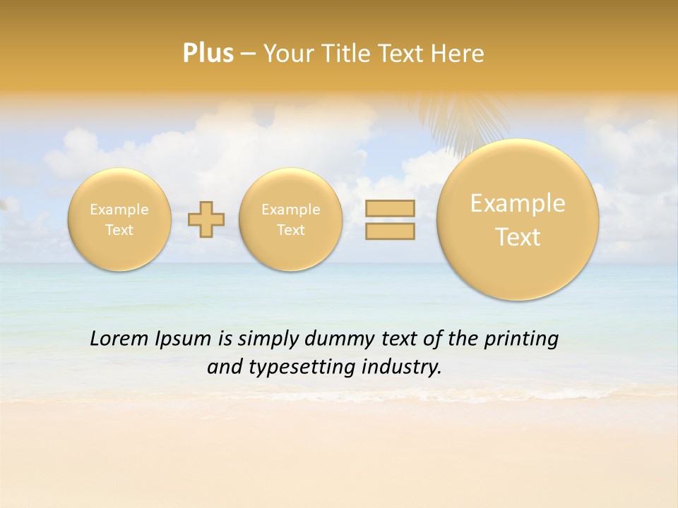 Coconut Natural Island PowerPoint Template