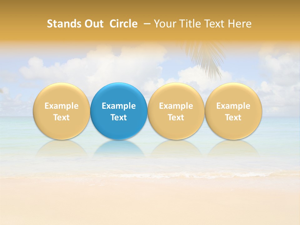 Coconut Natural Island PowerPoint Template