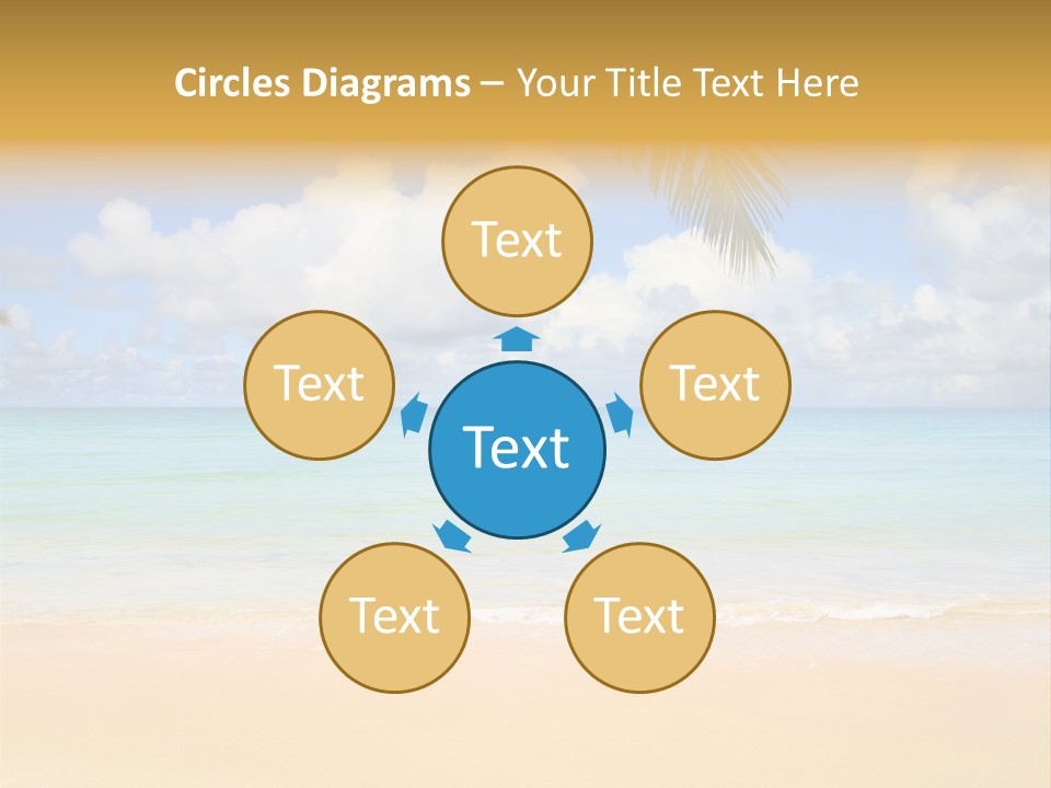 Coconut Natural Island PowerPoint Template