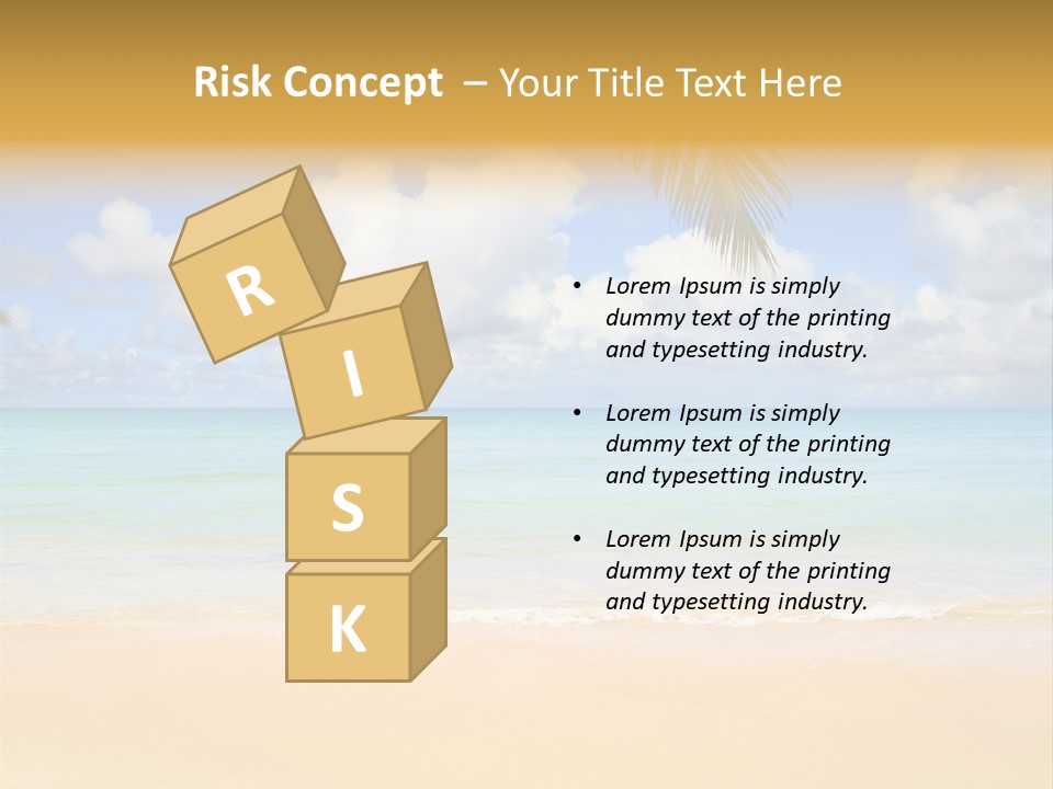 Coconut Natural Island PowerPoint Template