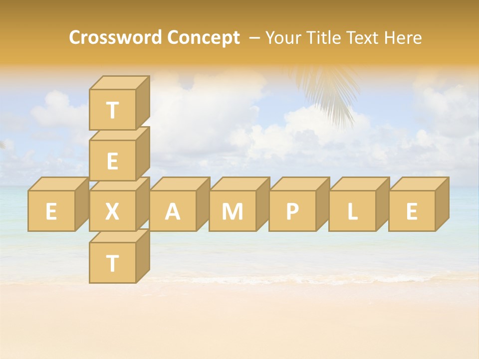 Coconut Natural Island PowerPoint Template