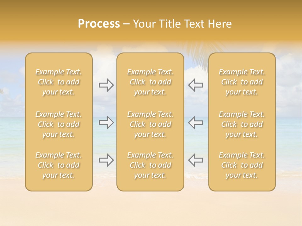 Coconut Natural Island PowerPoint Template