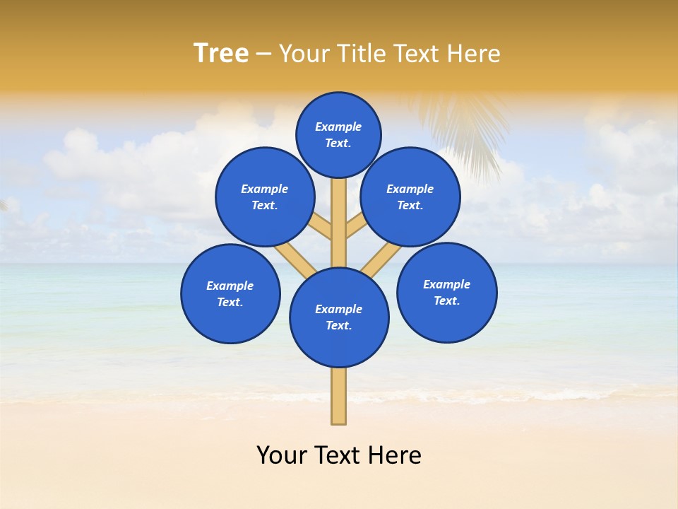 Coconut Natural Island PowerPoint Template