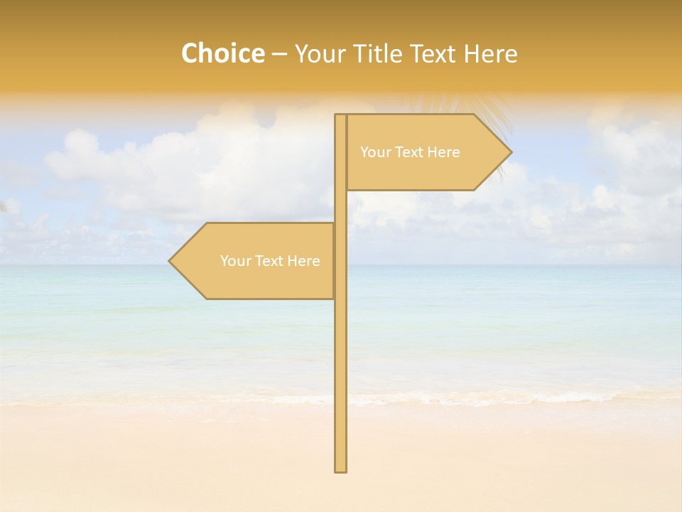 Coconut Natural Island PowerPoint Template