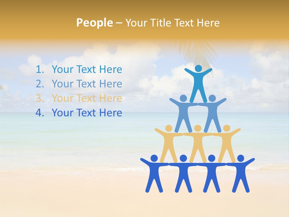 Coconut Natural Island PowerPoint Template