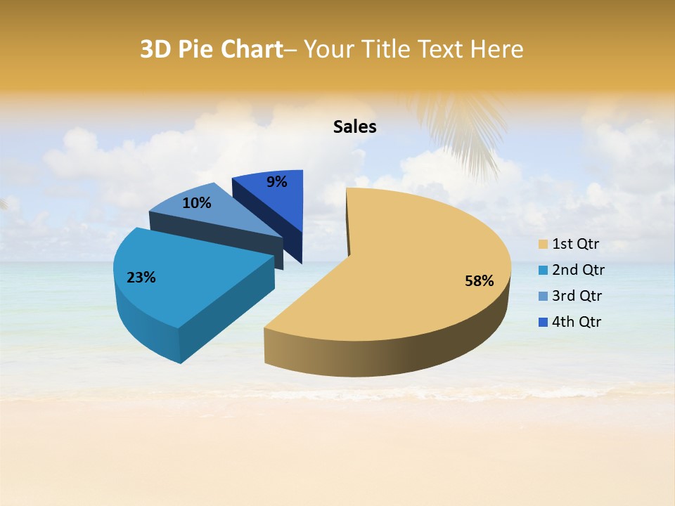 Coconut Natural Island PowerPoint Template