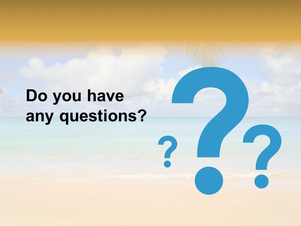 Coconut Natural Island PowerPoint Template