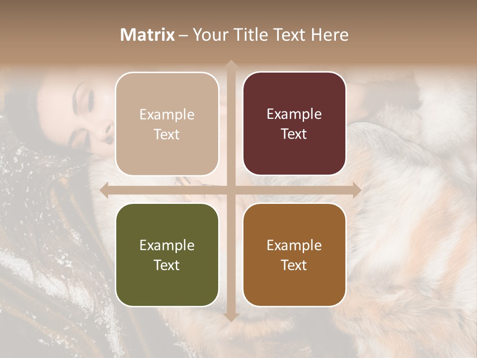 Glamour Posing Coat PowerPoint Template